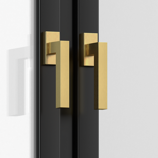Lever Window Handles - Satin Brass / Karcher Design