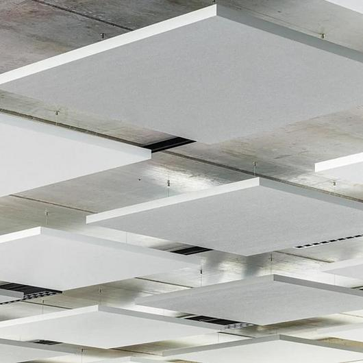 Panel acústico flotante - Ecophon Solo™ Square / Volcan