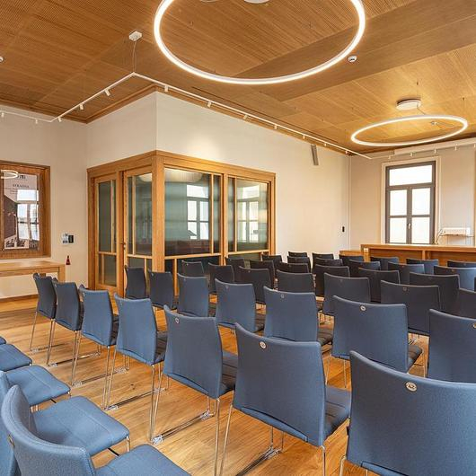 Custom Wood Elements in Institute of Technical Education / TSIGENIS WOODCRAFT