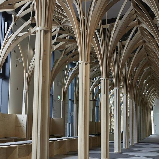 Fireshield® Panels in The Clearing Gothic Pavilion / Garnica Plywood