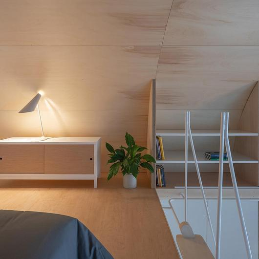 Plywood Panels in Woodville Mohma Modular Homes / Garnica Plywood