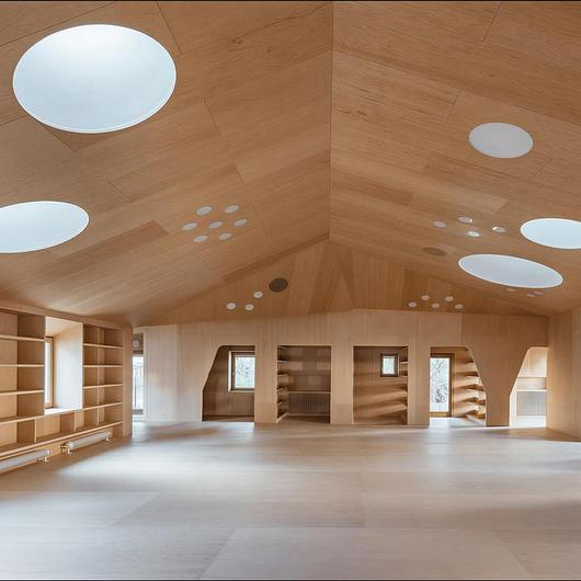 Fireshield® Panels in Baiona Public Library / Garnica Plywood