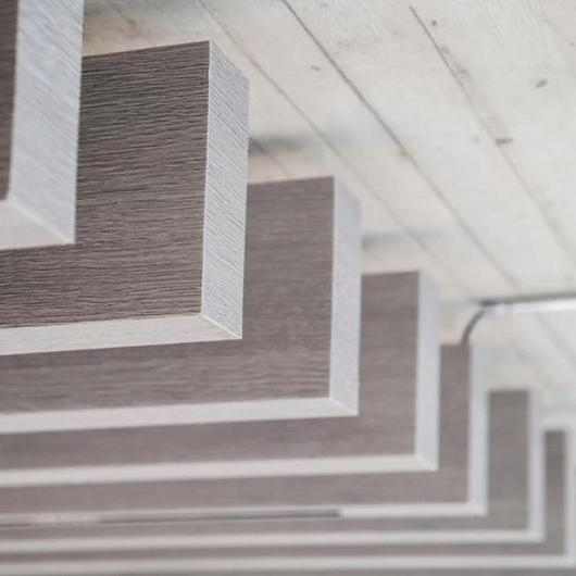Volumetric Ceiling Baffle & Light - Balken / Impact Acoustic