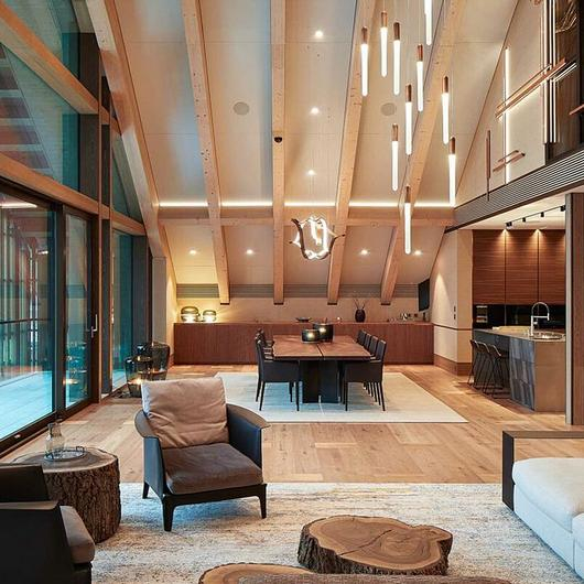 Acoustic Solutions in Swiss Alps Penthouse / Impact Acoustic
