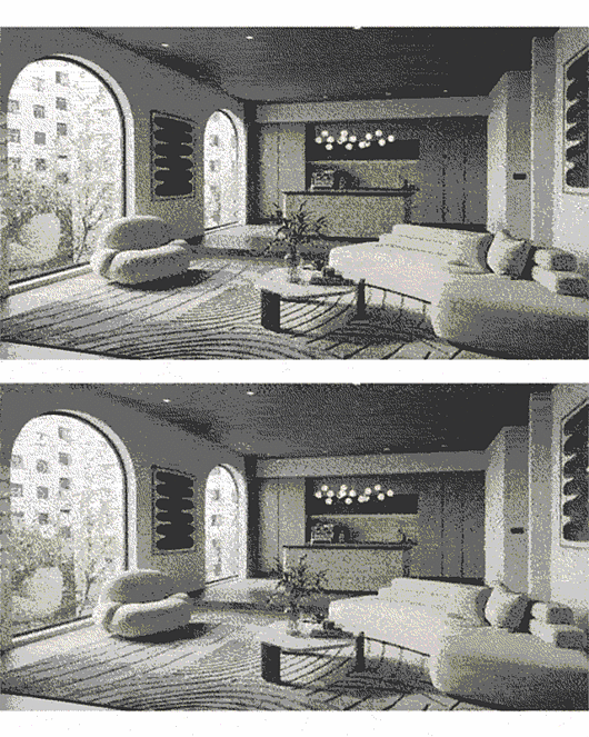 Generate a video walkthrough from still images