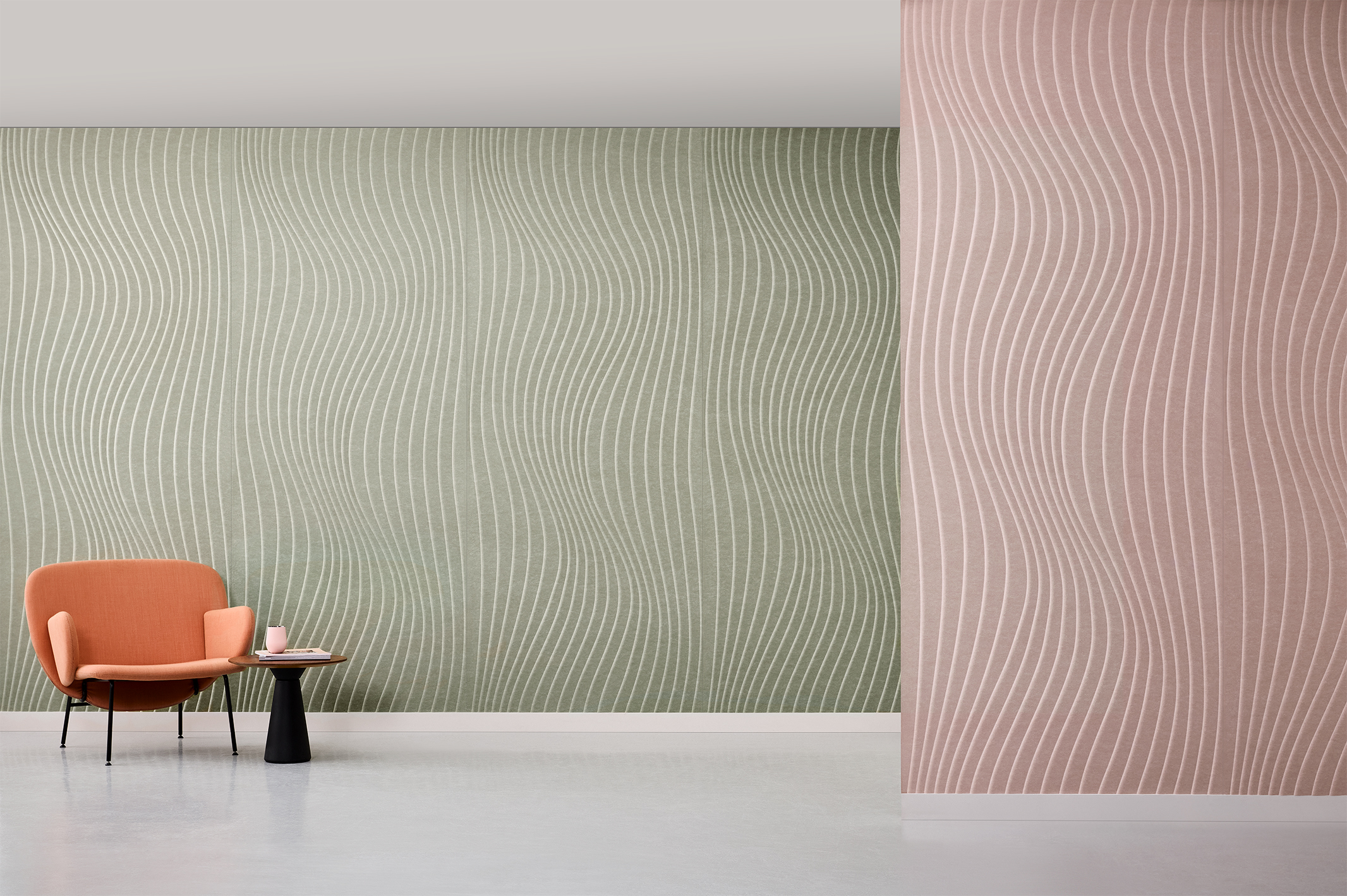 Nalu Embossed Acoustic Panel from Woven Image