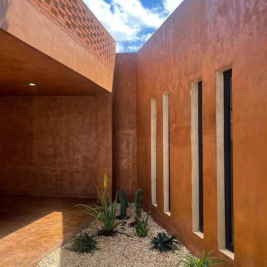 Mortero arquitectónico en Casa Colibrí / Kimikolor
