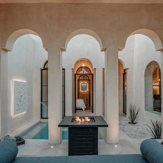 Mortero arquitectónico en Casa Marrakech / Kimikolor
