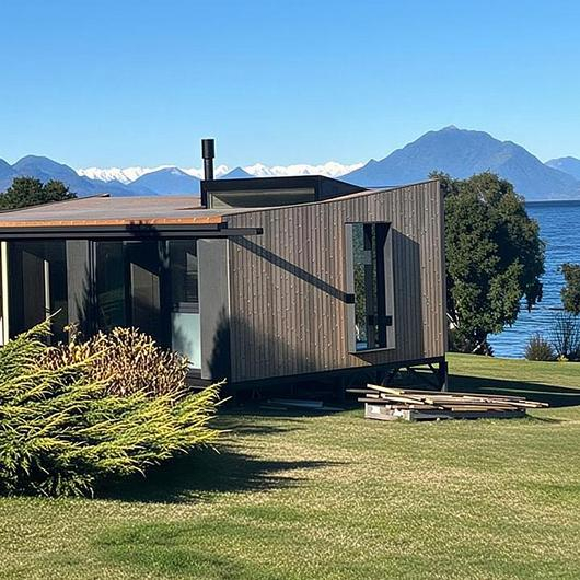 Madera CLT en Casa Lago Ranco / Arauco