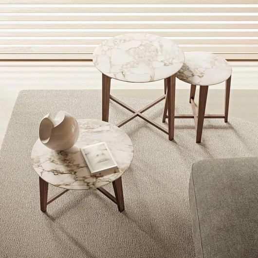 Wood-Base Coffee & Side Tables / Flexform
