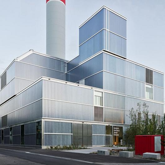 Profiled Glass at Josefstrasse CHP Plant / Lamberts