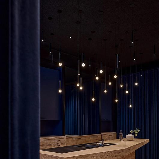 Custom Suspended Luminaires at the dune, Frankfurt / Occhio