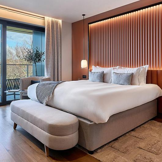 Custom Millwork & Furniture at Fulham Pier Hotel / LEMA