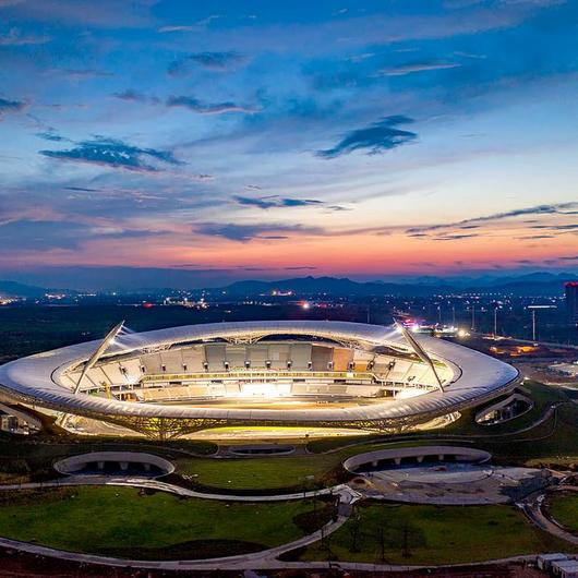 Tensile Membranes in Quzhou Stadium / Serge Ferrari