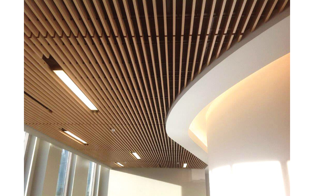 Linear Wood and Grille Ceilings from Decoustics Linear Wood and Grille Ceilings from Decoustics