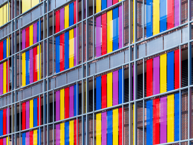 FACADE PATTERN ★ Oval hairpin 2 colors Architectural Wire Mesh - Mesh Coloring from HAVER & BOECKER