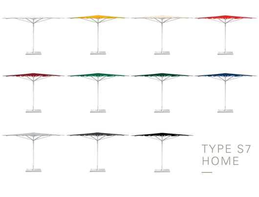 Type S7 Aluminium Umbrellas - Colors